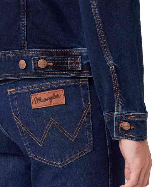 Wrangler Herren Jeans Jacke Blue Black